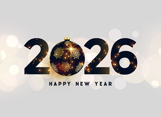 圣诞装饰球设计 2026 新年快乐矢量素材