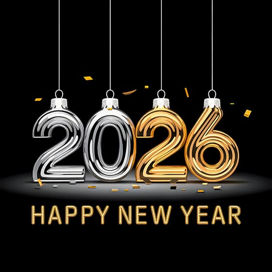 数字吊坠设计 2026 新年快乐素材