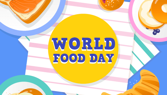 世界粮食日背景矢量素材(EPS/AI)