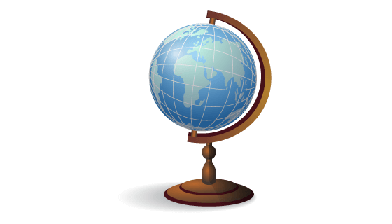 逼真的地球仪矢量素材(EPS)