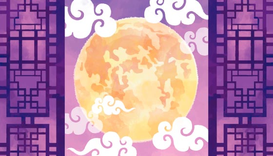 创意中秋节背景矢量素材(EPS/AI)