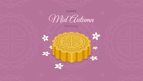 中秋节月饼矢量素材(EPS/AI)