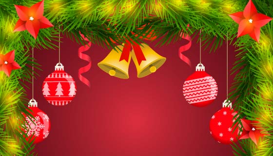 漂亮的圣诞节装饰矢量素材(EPS/AI)