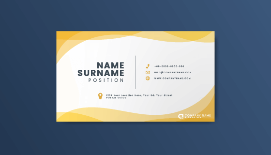 现代几何风格名片矢量素材(EPS)