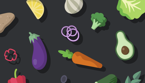 各种新鲜有机蔬菜矢量素材(EPS/PNG)