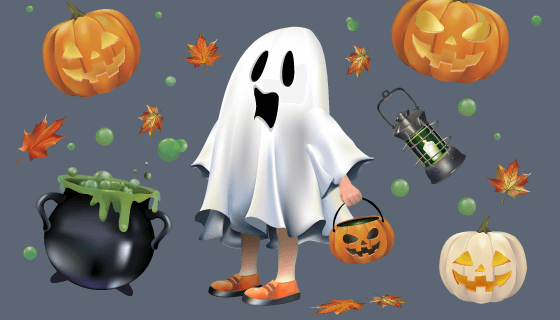 万圣节元素矢量素材(EPS/PNG)