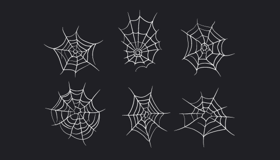 万圣节蜘蛛网矢量素材(EPS/AI/PNG)
