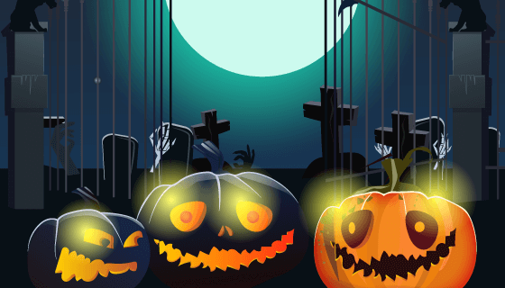 万圣节背景矢量素材(EPS)