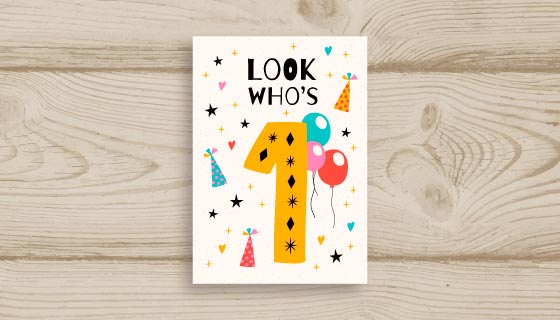 生日聚会邀请贺卡矢量素材(EPS/AI)