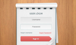 记事本风格用户登录界面HTML代码