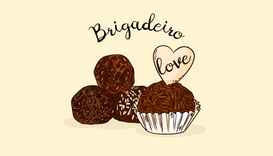 手绘的美味巧克力矢量素材(EPS/AI/PNG)