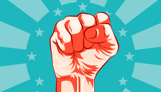 复古风格革命运动矢量素材(EPS/AI)