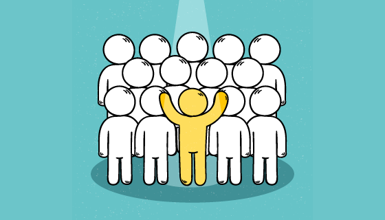 扁平风格寻找人才矢量素材(EPS/AI)