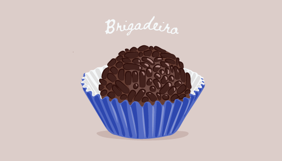 扁平风格巧克力球矢量素材(EPS/AI/PNG)