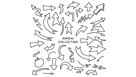 手绘风格箭头矢量素材(EPS/AI/PNG)