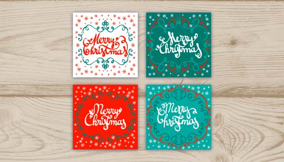 圣诞贺卡矢量素材(EPS/AI)