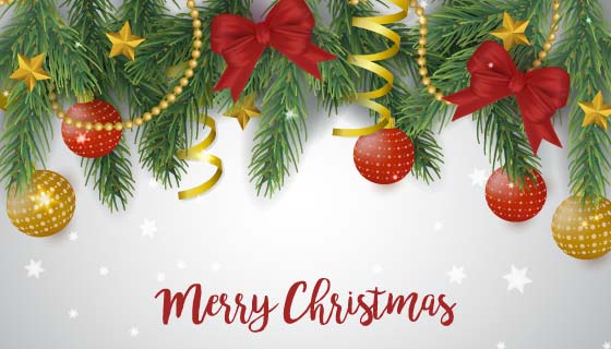 圣诞节装饰品矢量素材(EPS/AI)