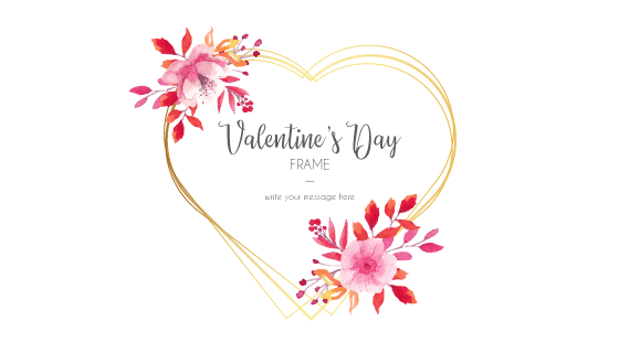 情人节爱心花环矢量素材(EPS/PNG)