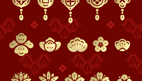 新年背景矢量素材(EPS)