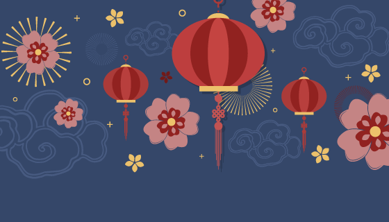 新年背景矢量素材(EPS)