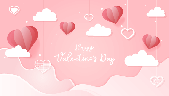 情人节爱心背景矢量素材(EPS)