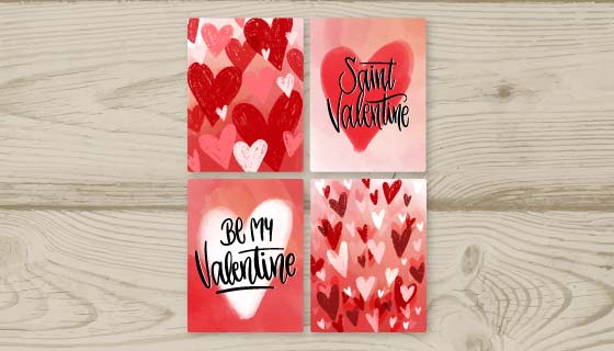 爱心卡片矢量素材(EPS)