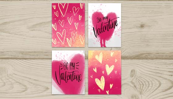 爱心卡片矢量素材(EPS)