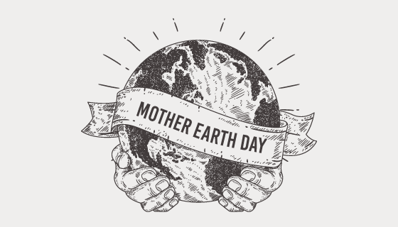 手绘世界地球日矢量素材(EPS/AI/PNG)
