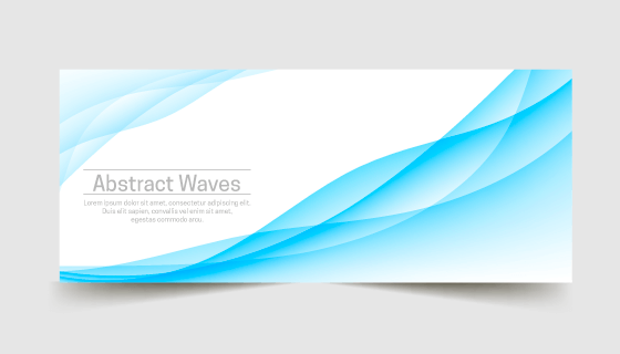 抽象波浪banner矢量素材(EPS/AI)