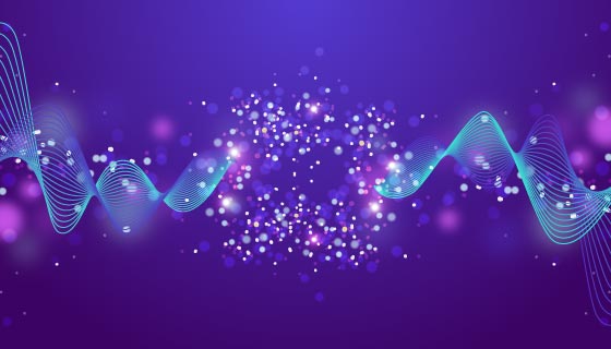 闪闪发光的粒子背景矢量素材(EPS/AI)