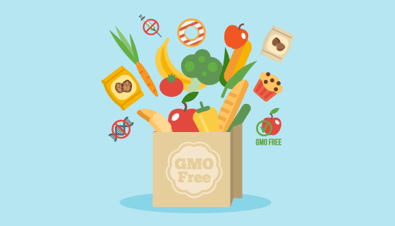 转基因食品矢量素材(EPS)