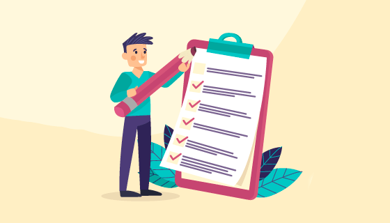 工作人员和核对清单矢量素材(EPS/AI/PNG)