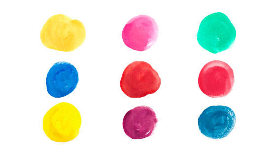 多彩水彩颜色矢量素材(EPS/AI/PNG)