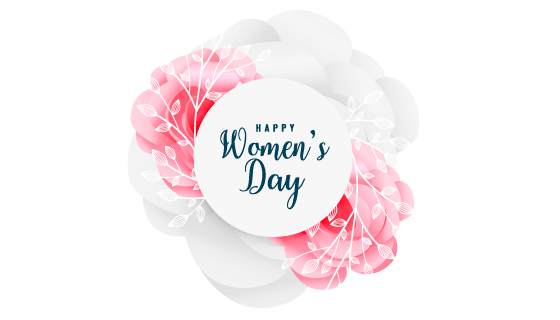 漂亮花卉设计妇女节/女王节背景矢量素材(EPS)