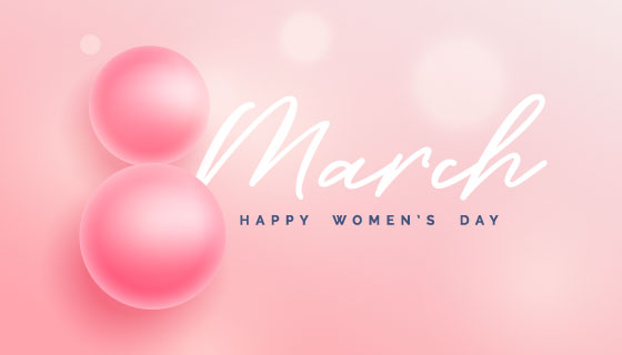 创意粉色妇女节/女王节背景矢量素材(EPS)