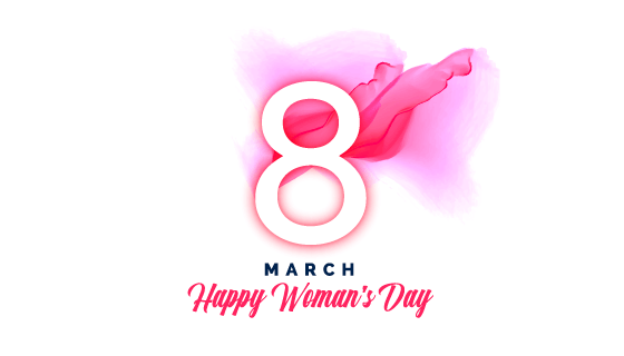 水彩数字8妇女节/女王节背景矢量素材(EPS)