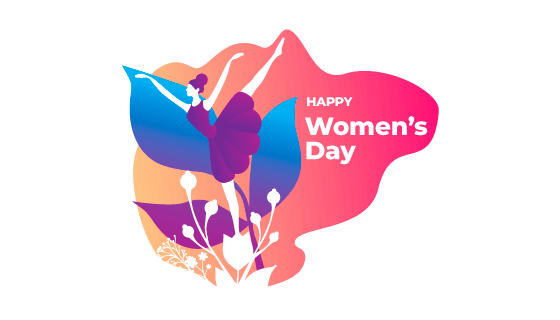 女孩起舞妇女节/女王节矢量素材(EPS/AI)