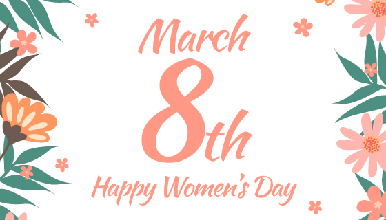 创意植物设计妇女节/女王节背景矢量素材(EPS/AI)