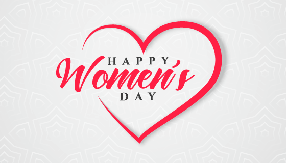 创意爱心妇女节/女王节背景矢量素材(EPS)