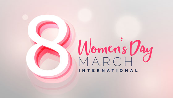 创意朦胧妇女节/女王节背景矢量素材(EPS)