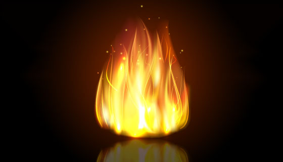 逼真的火焰矢量素材(EPS)