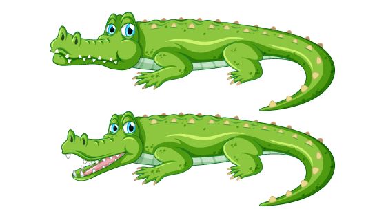 逼真的鳄鱼矢量素材(EPS/PNG)