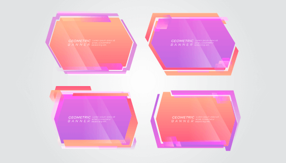 抽象几何气泡矢量素材(EPS/AI/PNG)