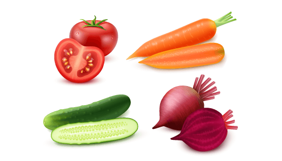 逼真蔬菜矢量素材(EPS)