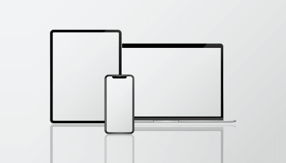 MacBook/iPad/iPhone模型矢量素材(EPS)