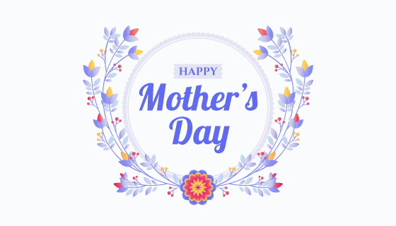 花卉设计母亲节背景矢量素材(EPS/AI/PNG)