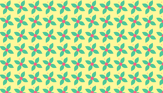 黄色背景碎花图案矢量素材(EPS)