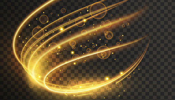 透明动态光效果矢量素材(EPS)