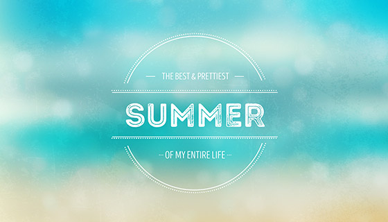 模糊的夏天背景矢量素材(EPS)