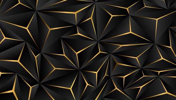 抽象黑金色商务背景矢量素材(AI/EPS)